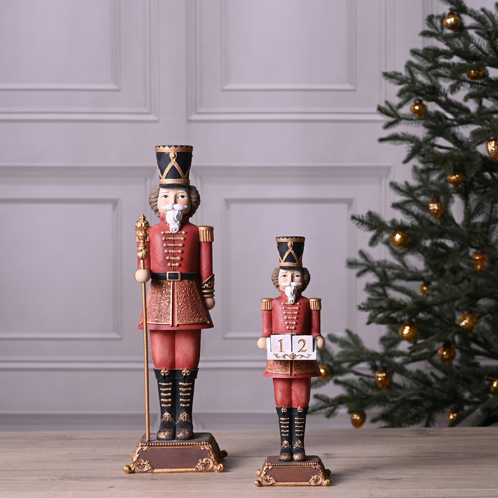 The Christmas Gift Co Standing Soldier in Polyresin Christmas Decoration Image 5