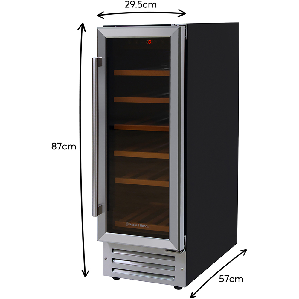 Russell Hobbs RHBI18WC1SS Stainless Steel 58L Freestanding Wine Cooler Image 9