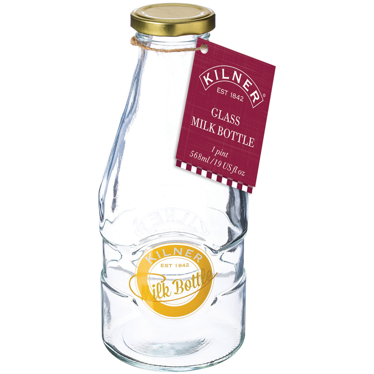 Kilner Pint Glass Bottle 568ml Image 2