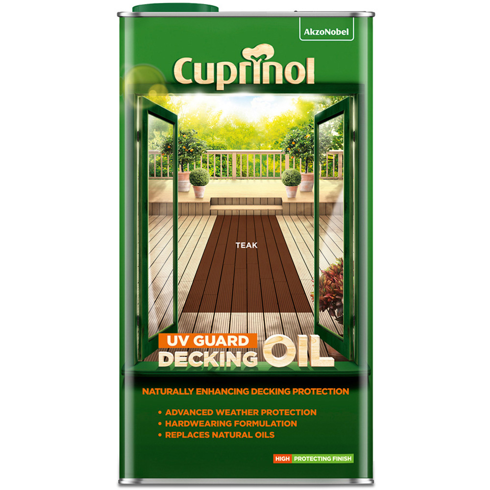 Cuprinol Teak UV Guard Decking Oil 5L Image 2