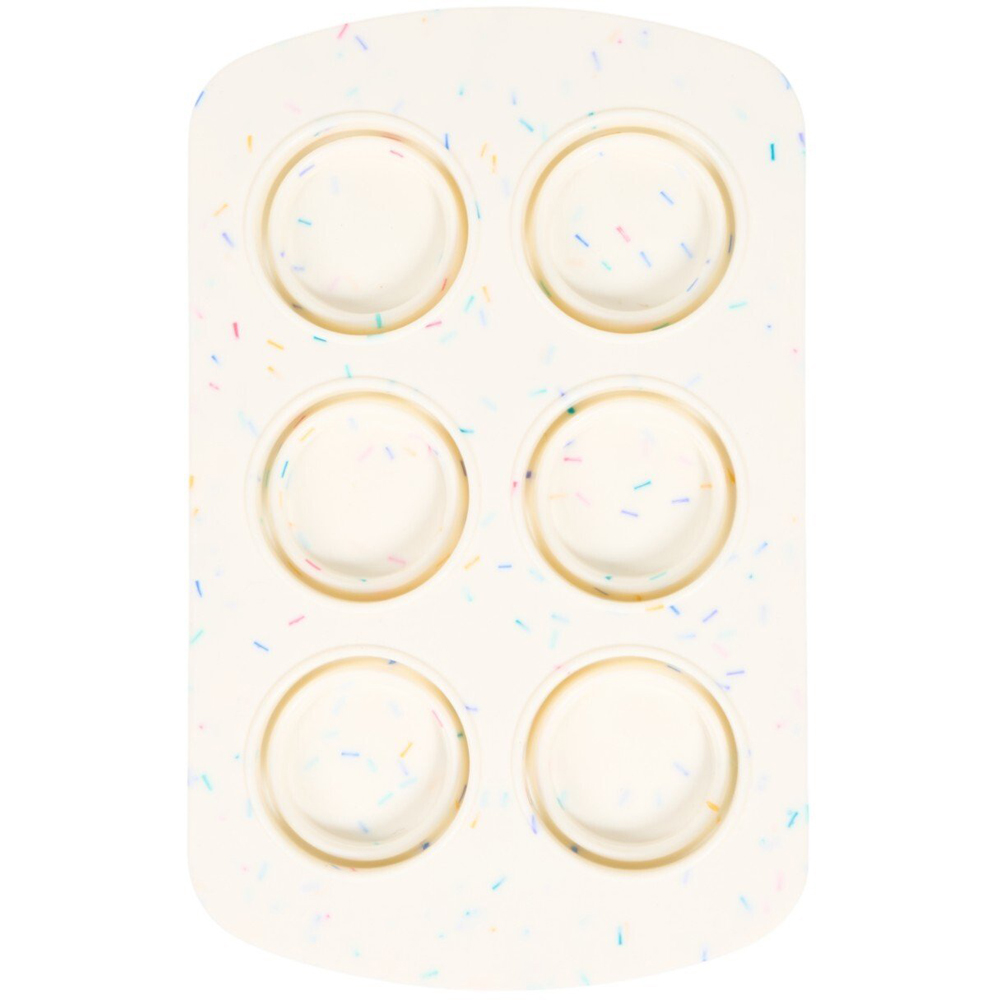 Silicone Sprinkles Muffin Pan White Image 2