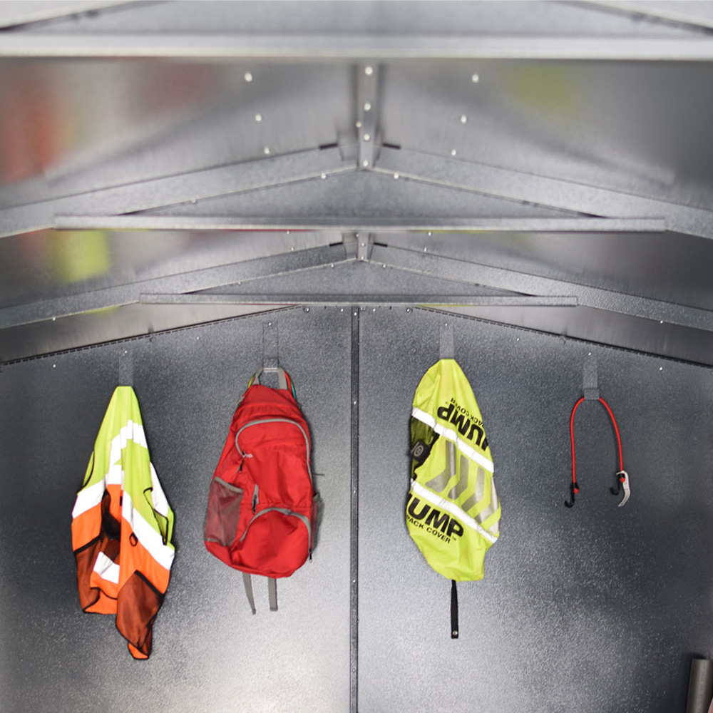 Asgard Gladiator 7 x 18ft Double Door Cream High Security Apex Garden Shed Image 7