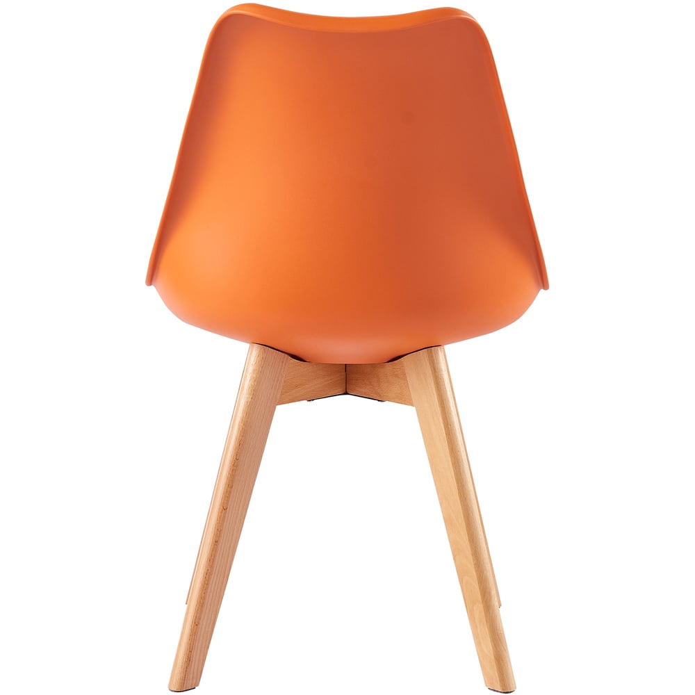 Eva Orange Padded Dining Chairs Image 5