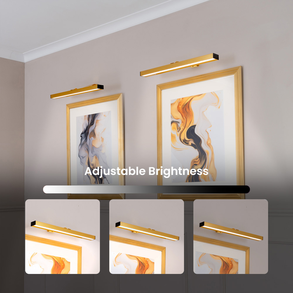 ValueLights Ryle Gold Rechargeable Easy Fit Wall Light Image 6