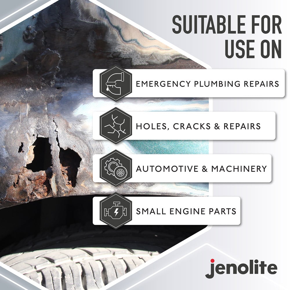 Jenolite Epoxy Putty Stick Steel Repair 112g Image 4