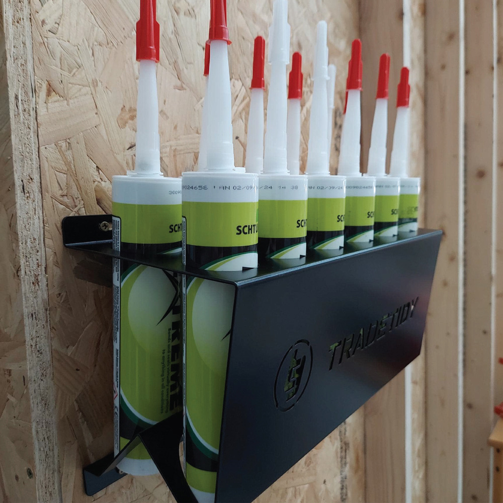 TradeTidy 12 Section Black Steel Silicone Tube Holder Image 2