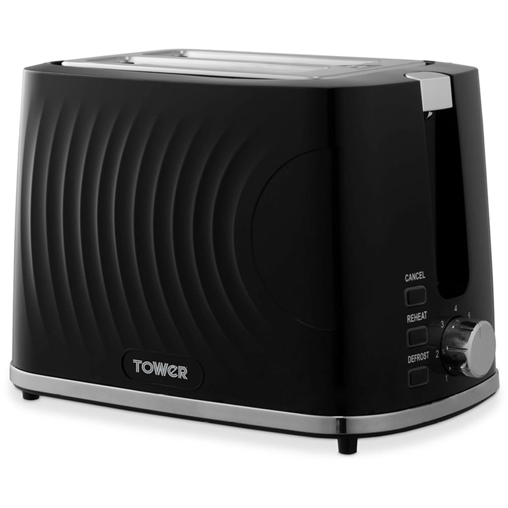 Tower Sonar EEJB341 Black 20L Microwave with 2 Slice Toaster and 1.7L Kettle Set Image 3