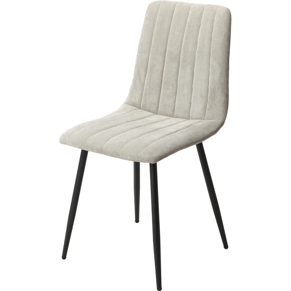 Core Products Aspen 4 Seater Square Dining Set White and Light Grey Image 3