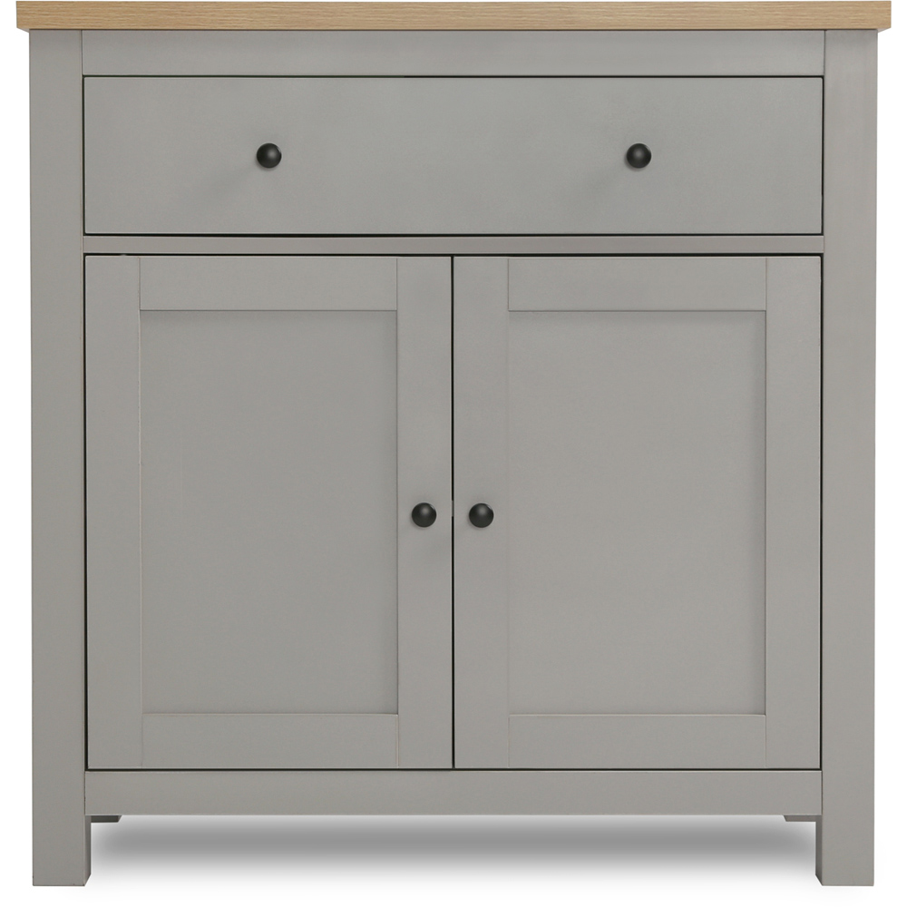 Wiltshire 2 Door Single Drawer Grey Whiteboard Image 2