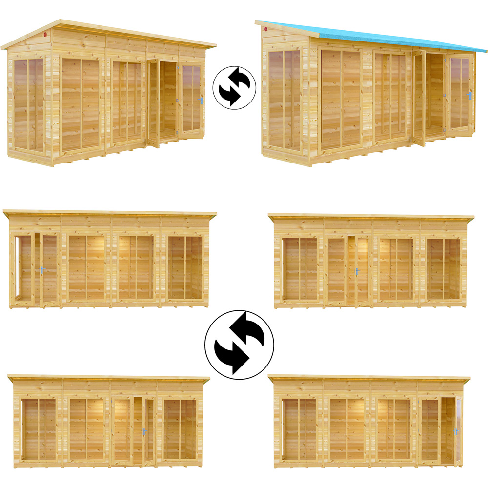 Shire Lela 16 x 8ft Double Door Summerhouse Image 3