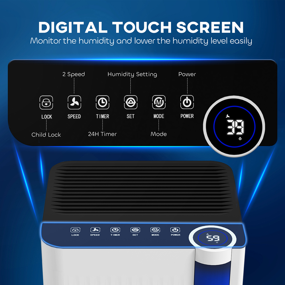 Portland Dehumidifier with Filter and Child Lock 12L Image 4