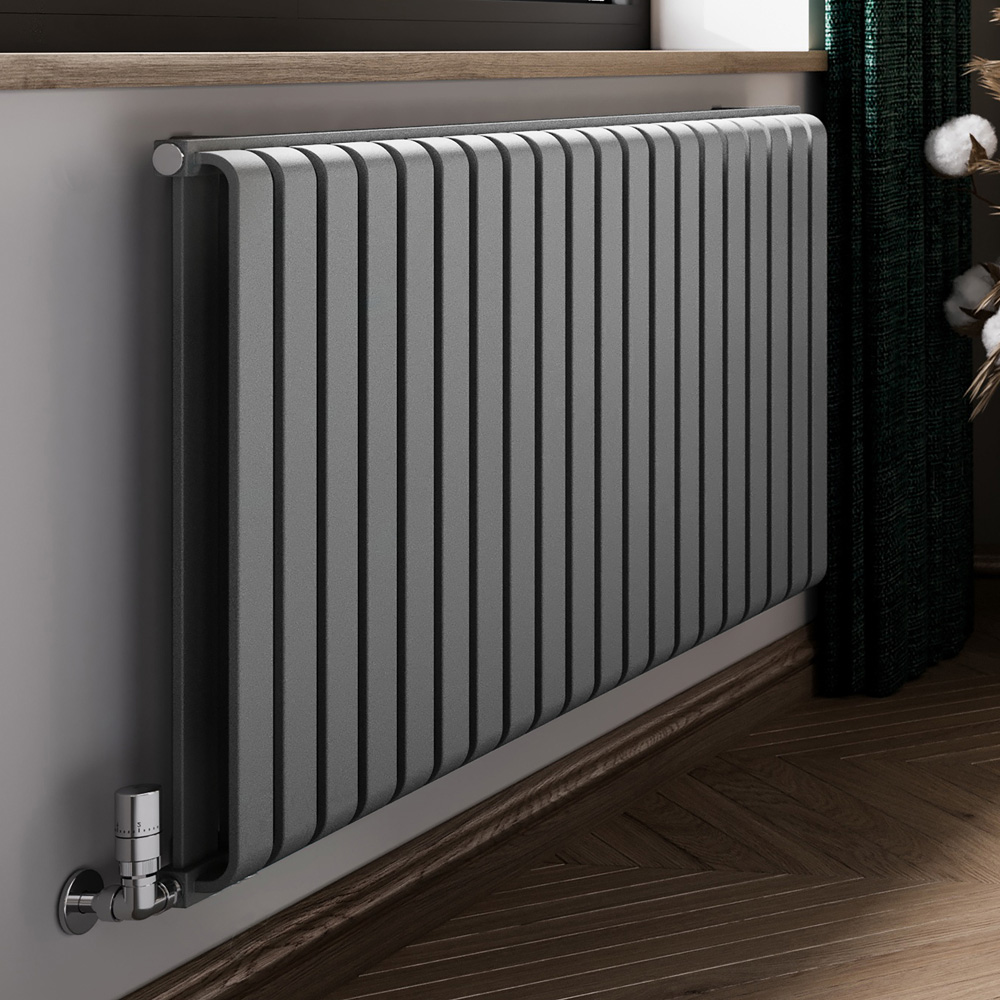 Terma Warp Room 4931 BTU Salt n Pepper Radiator 630 x 1305mm Image 2