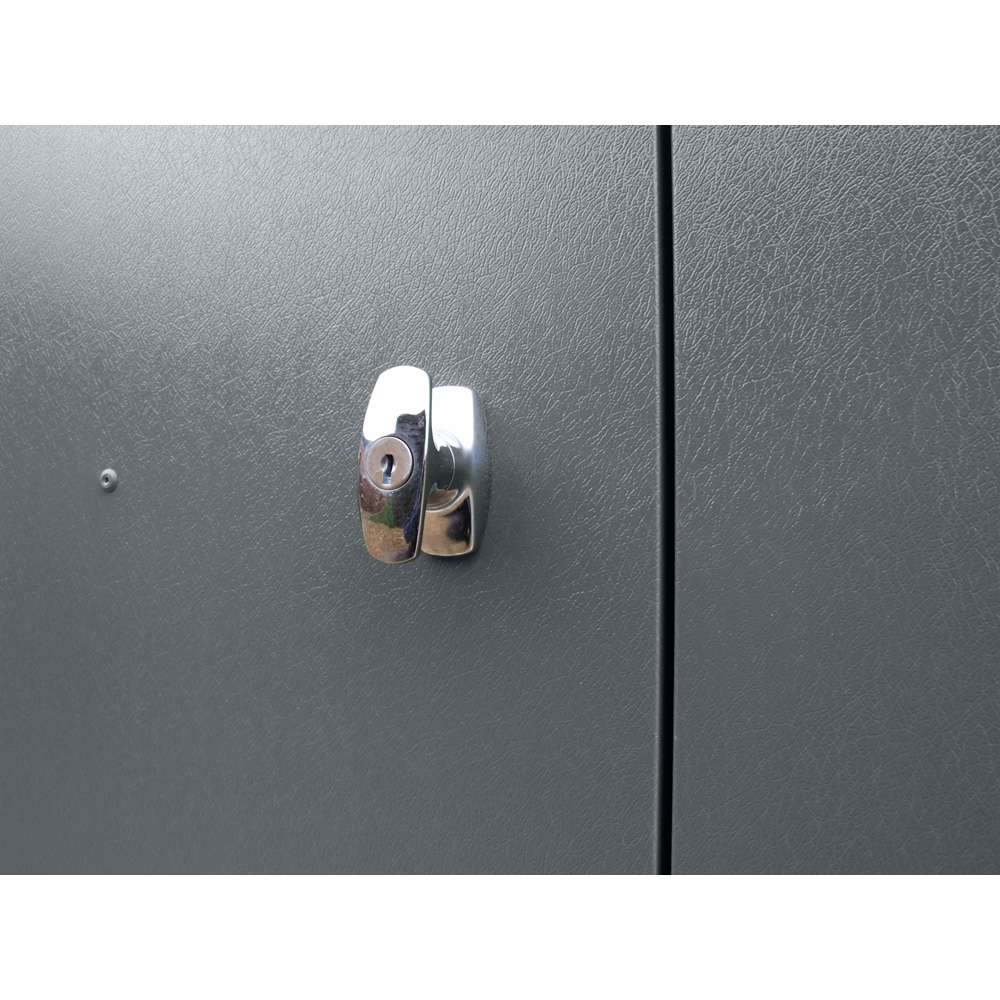 Trimetals ProtectaBike 950 9 x 5ft Anthracite Metal Pent Motorcycle Garage with Flooring Image 9