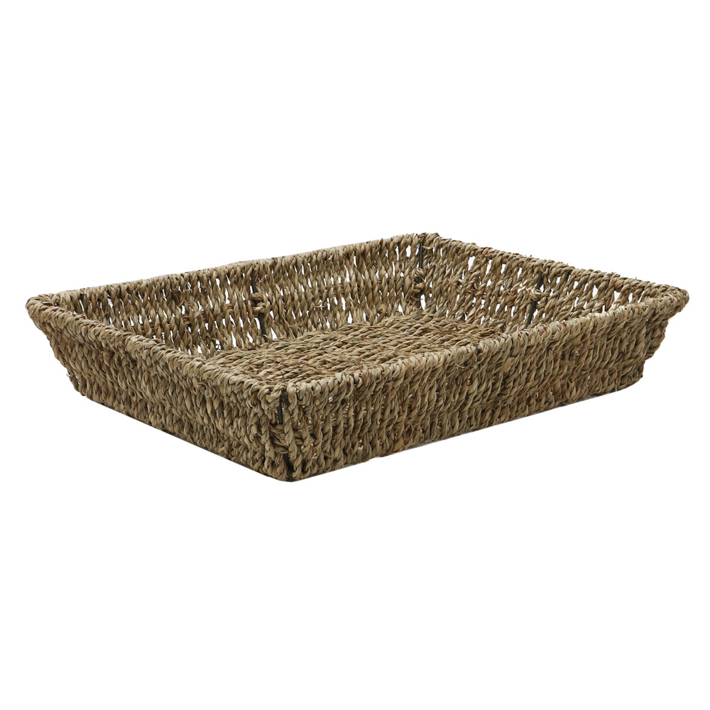 JVL Seagrass Rectangular Storage Tray 2 Pack Image 6