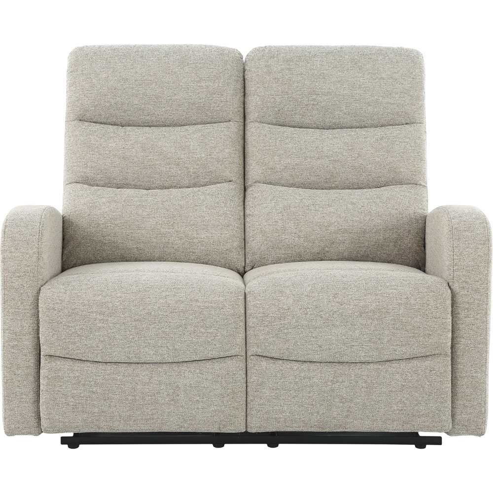 Loft24 Rena 2 Seater Natural Fabric Manual Recliner Sofa Image 3