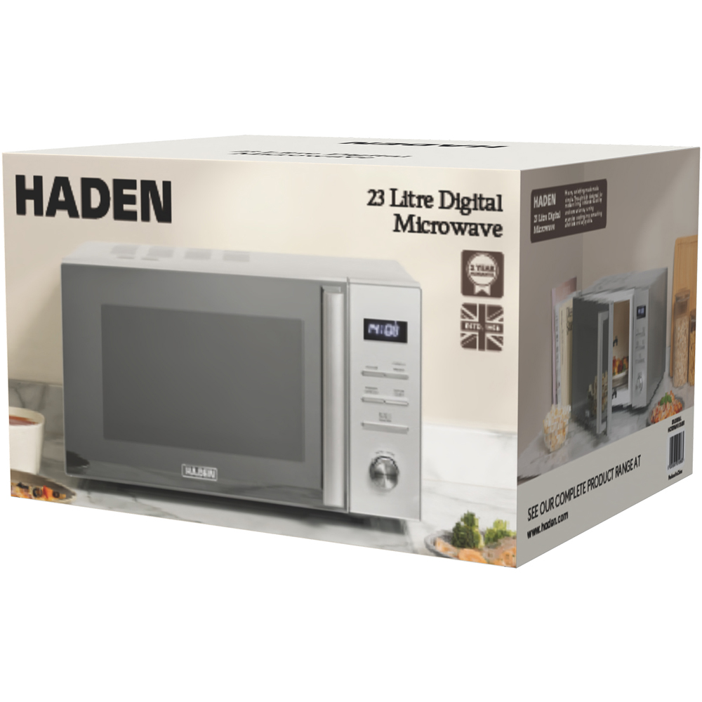 Haden 214683 Stainless Steel 23L Digital Microwave 900W Image 6
