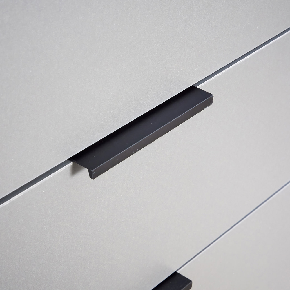 Home Source Phoenix 5 Drawer Grey Chest of Drawer Image 5