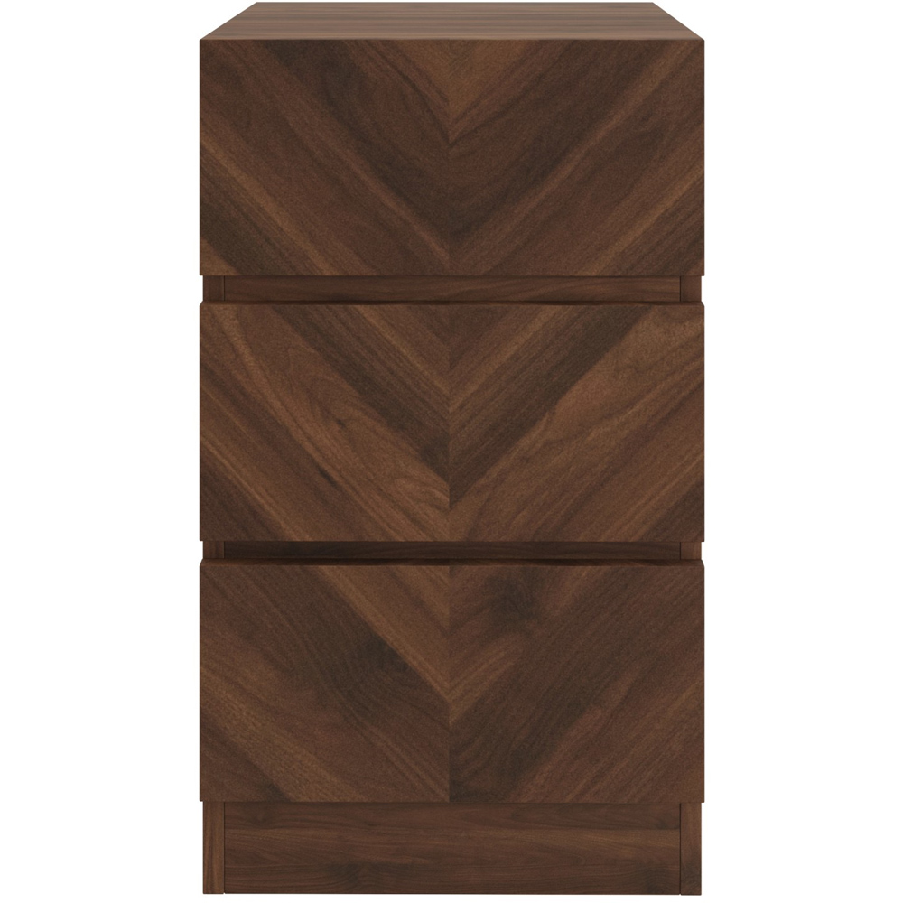 GFW Catania Royal Walnut Wood 3 Piece Bedroom Furniture Set Image 5