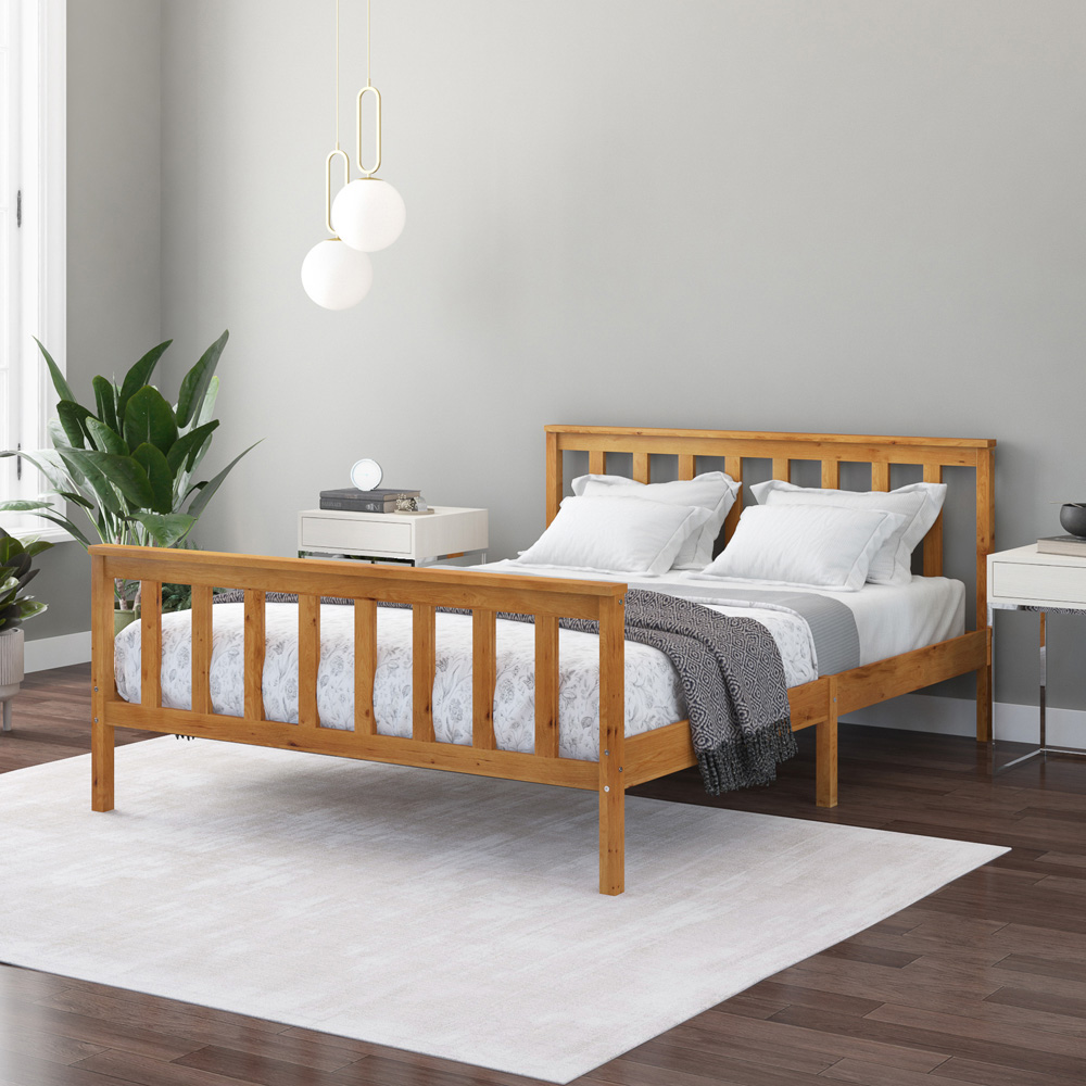 Aspire Atlantic King Size Natural Bed Frame Image 7
