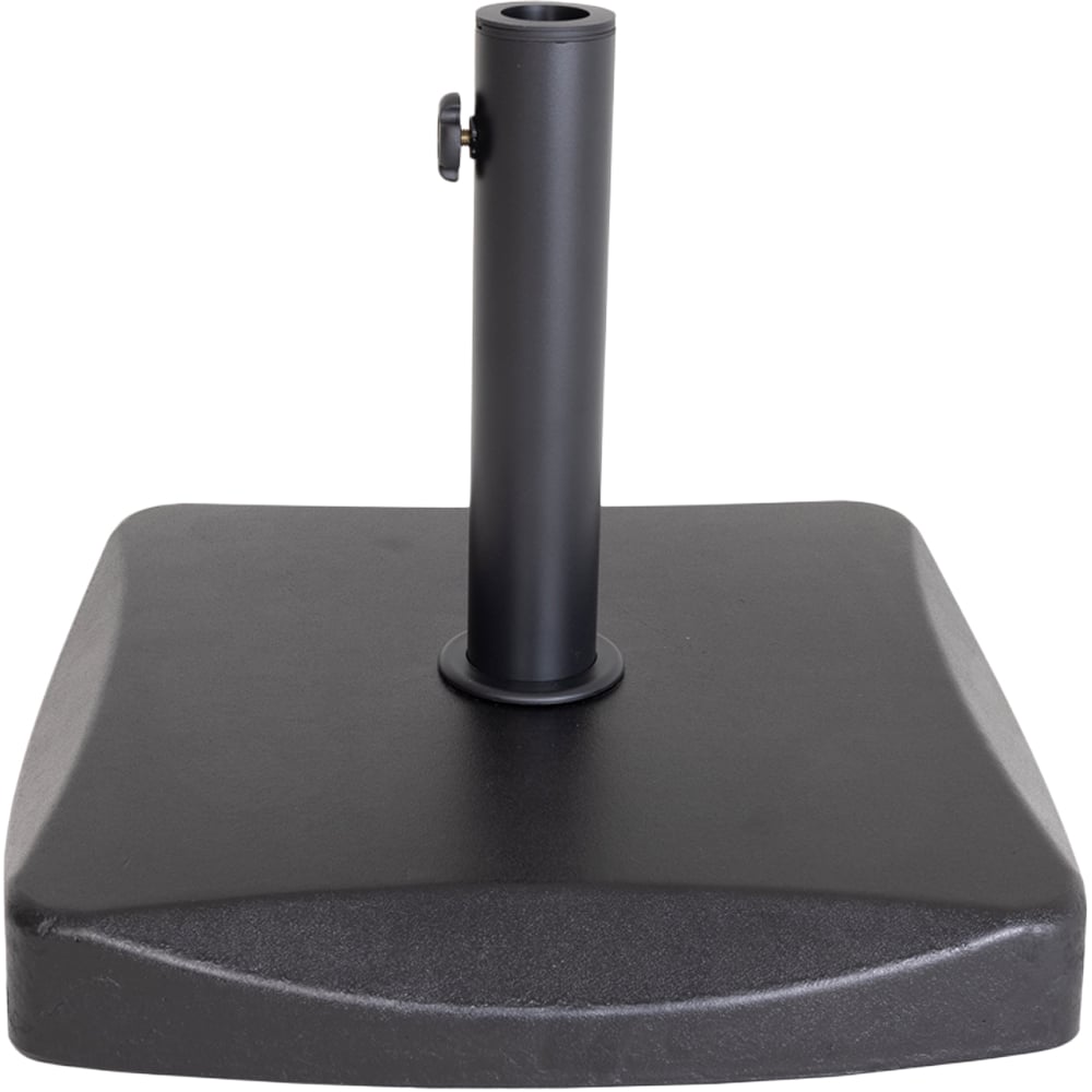 Charles Bentley Black Square Concrete Parasol Base 25kg Image 3