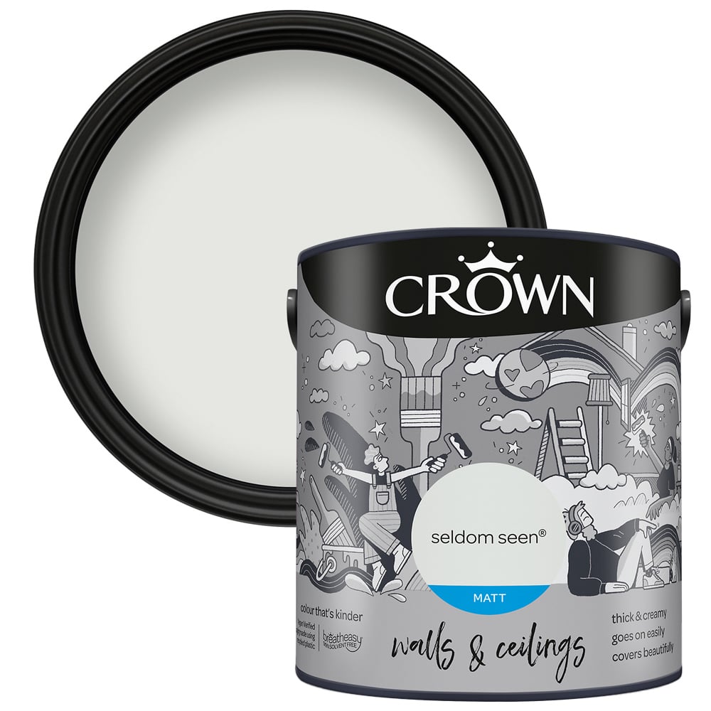 Crown Walls & Ceilings Seldom Seen Matt Emulsion Paint 5L Image 1