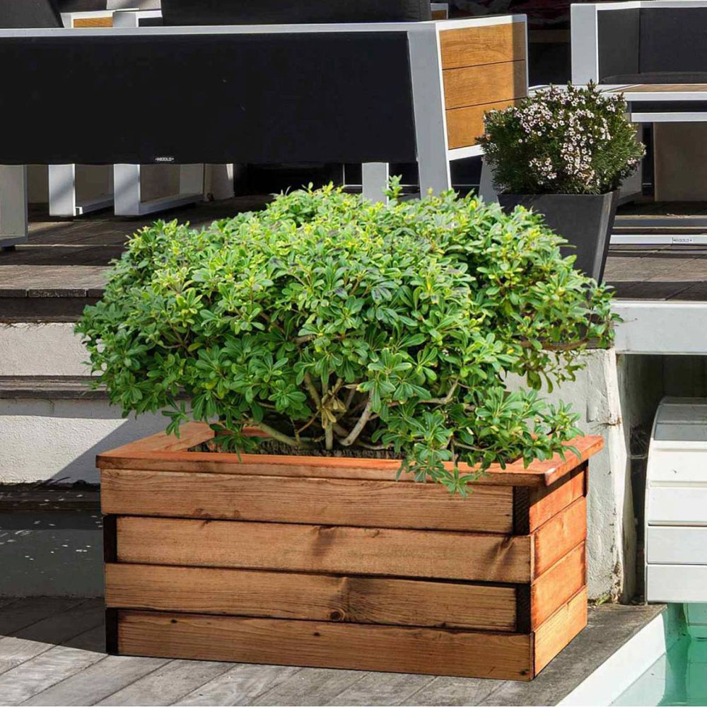 Lechuza Hortico Scandinavian Redwood Trough Planter 57cm 2 Pack Image 4