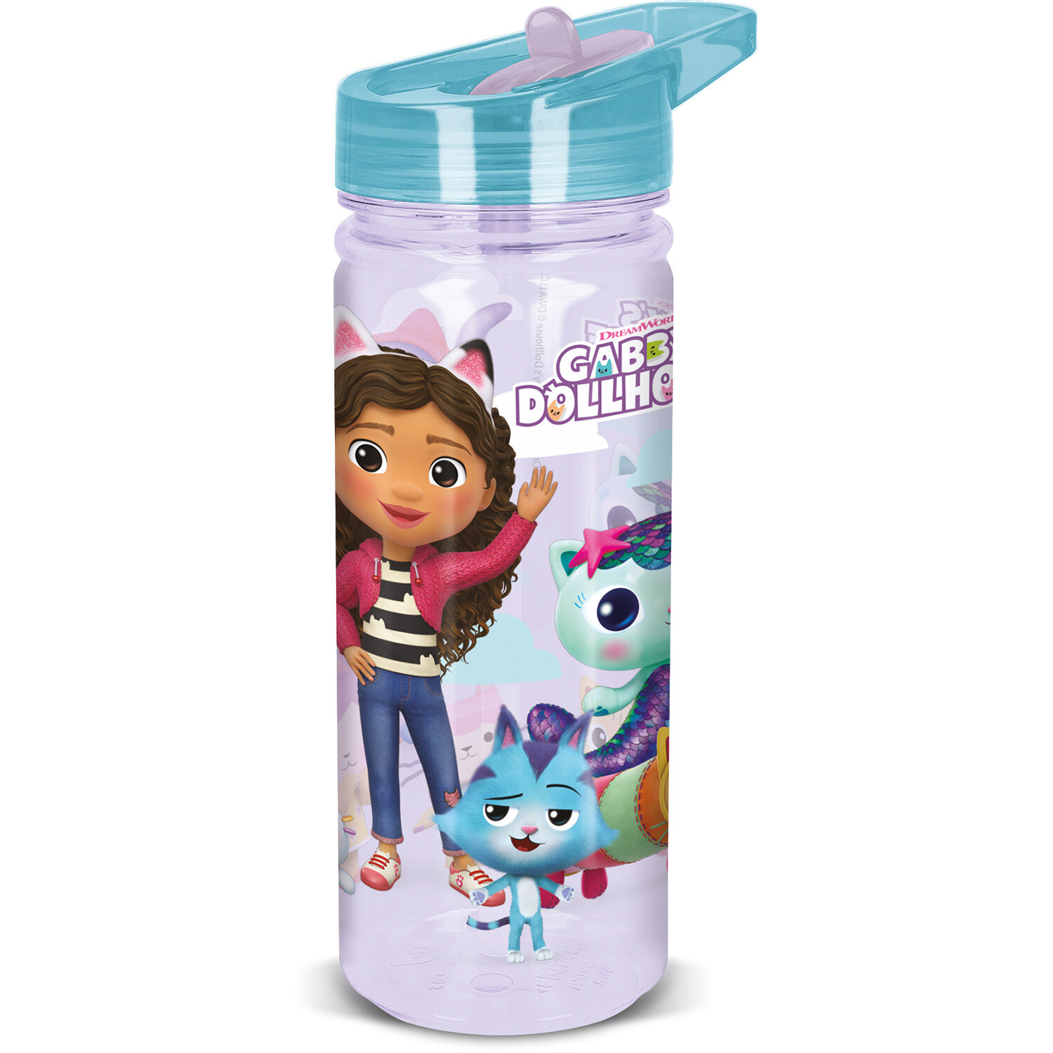 Gabby's Dollhouse Ecozen Water Bottle 580ml - Purple Image 1