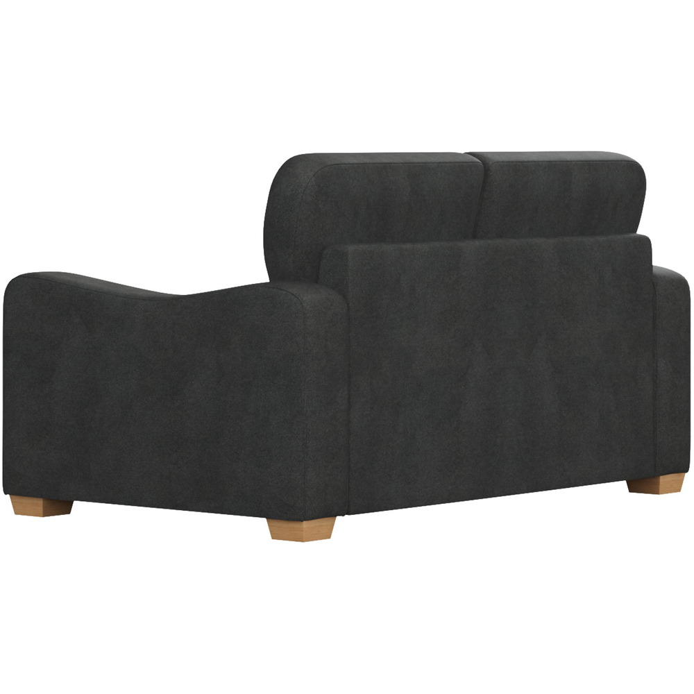 Theadford 2 Seater Steel Plush Velvet Fixed Back Sofa Image 4