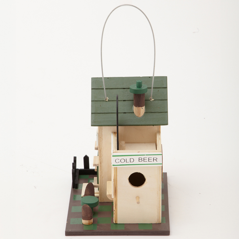 Arboria Garden Decor Irish Pub Wooden Bird House Image 2