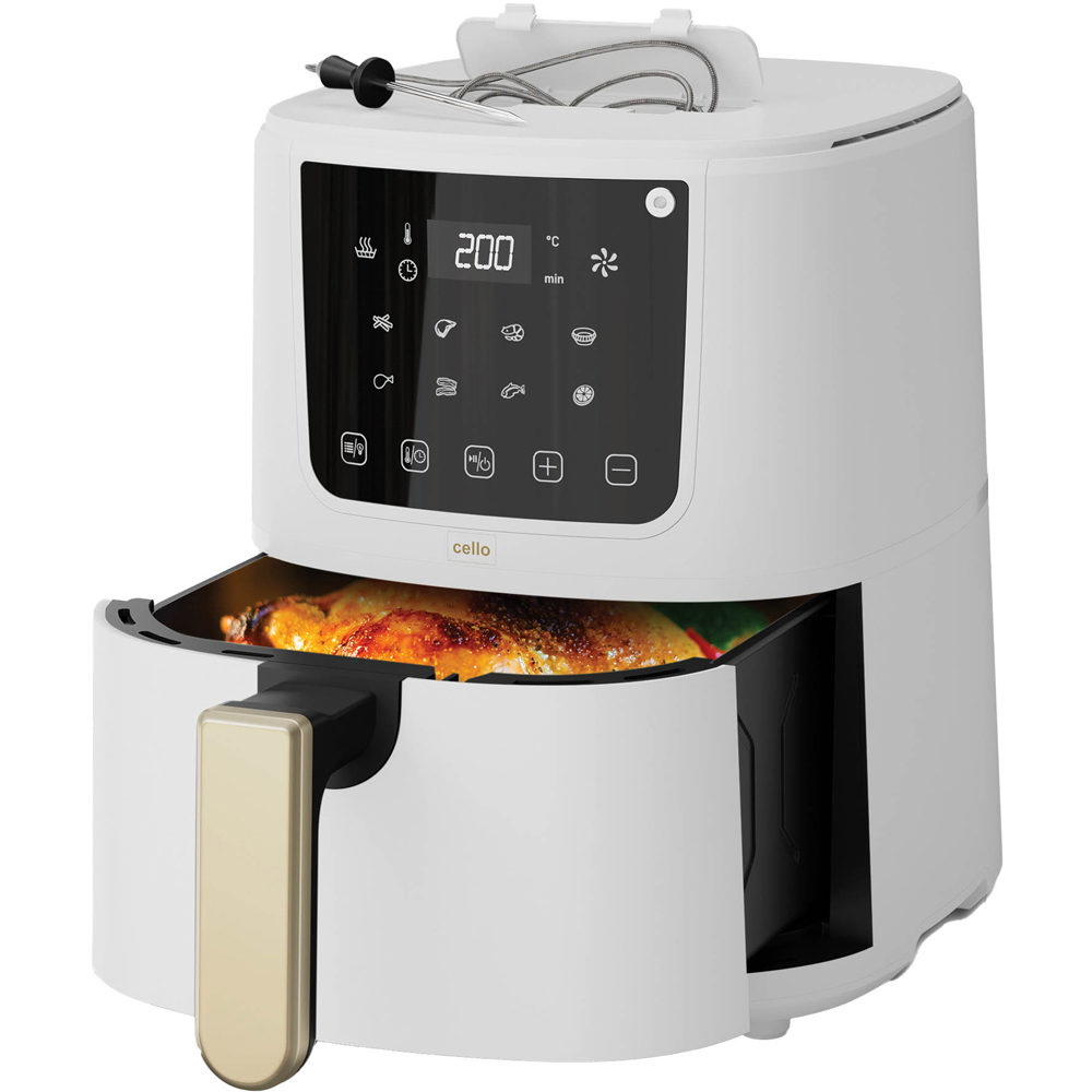 Cello CELLO-AF2599T-WH White Single Basket Air Fryer Image 3