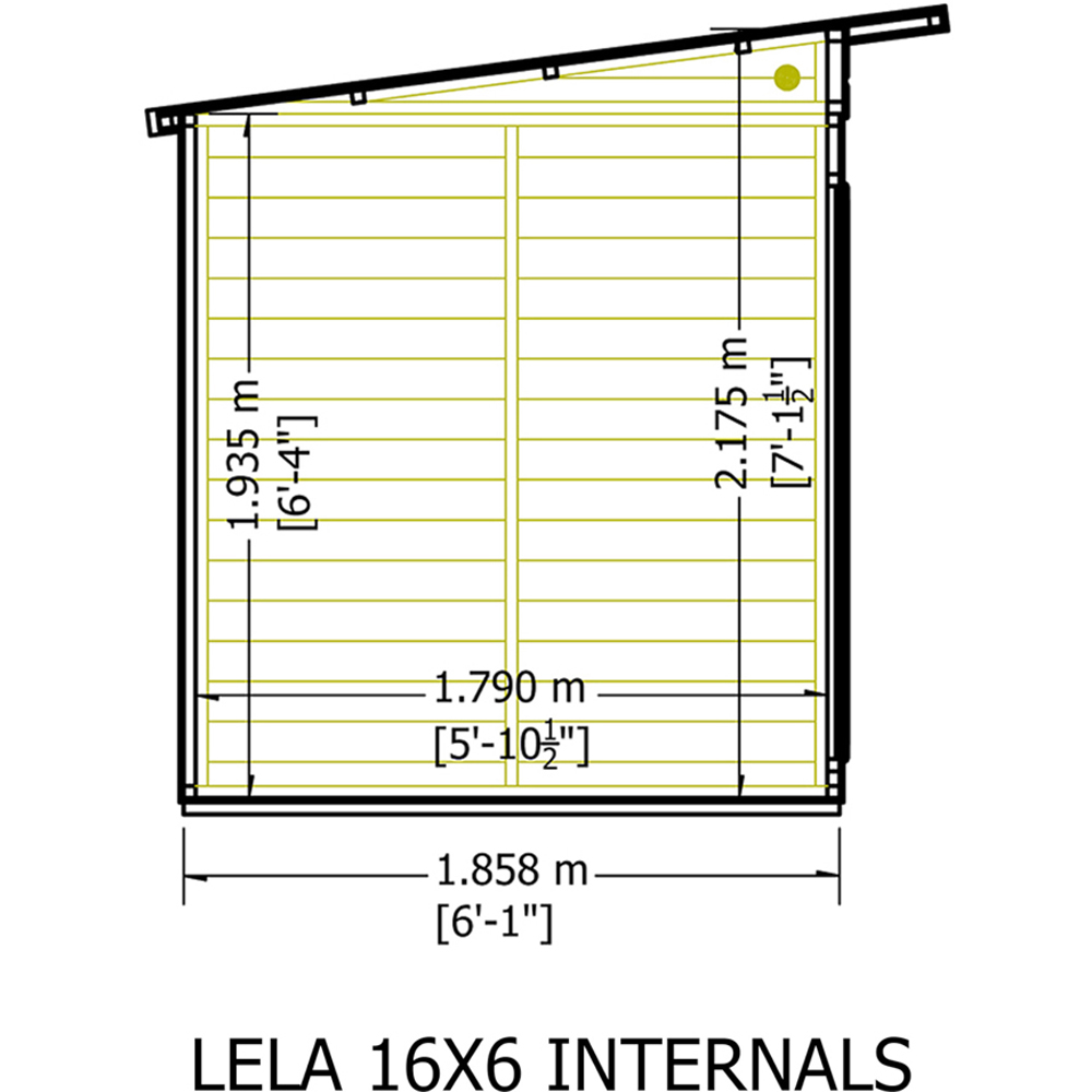 Shire Lela 16 x 6ft Double Door Summerhouse Image 8