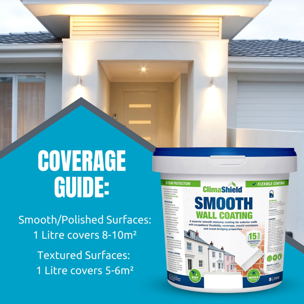 Smartseal Frosted Blue Smooth Wall Coating 5L Image 8