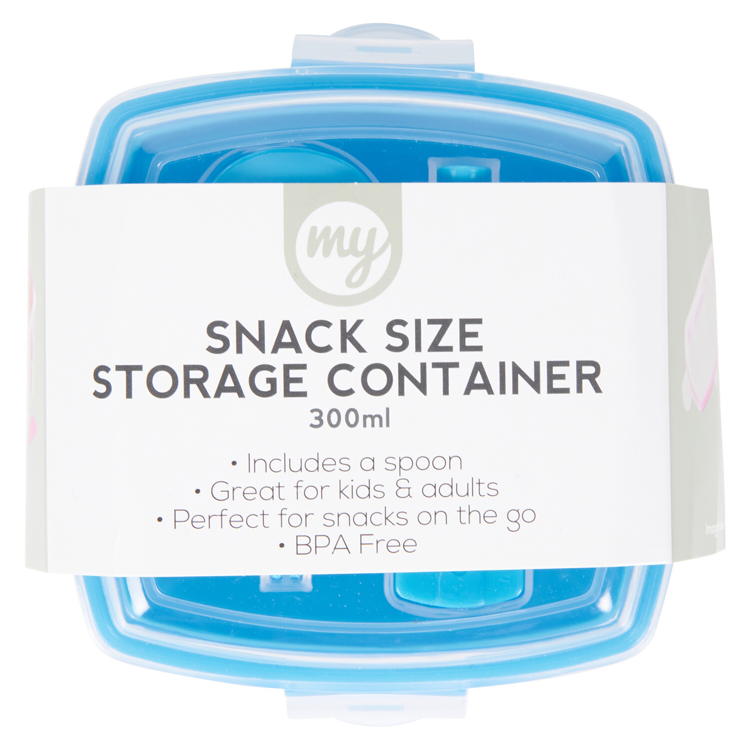 Snack Size Storage Container Pink or Blue Image 2