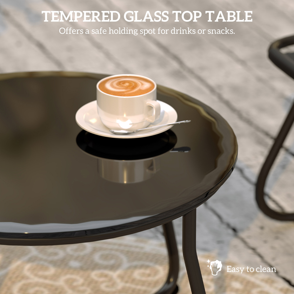 Outsunny 4 Seater Light Grey Garden Sofa Set Image 6