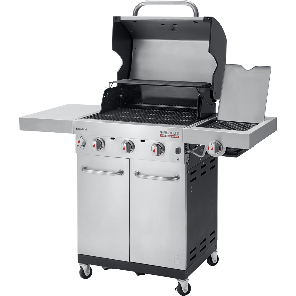 Char-Broil Professional Pro S 140920 Stainless Steel 3 Burner Gas Barbecue with Side Burner Image 8