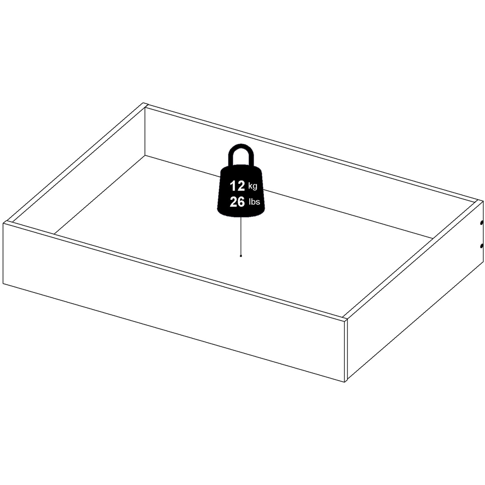 Florence Matt Black Underbed Drawer Set of 2 Image 8