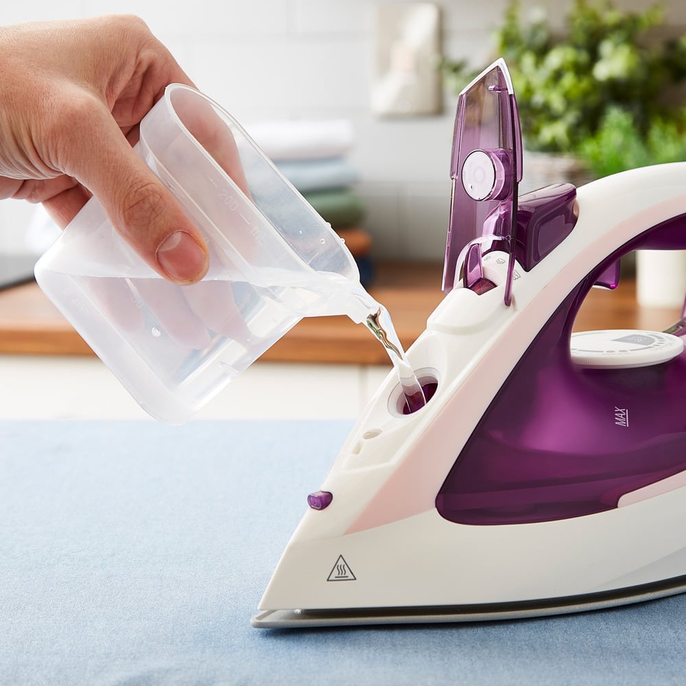 Morphy Richards Steam Flow Pink and White Turbo Steam Iron 2400W Image 8
