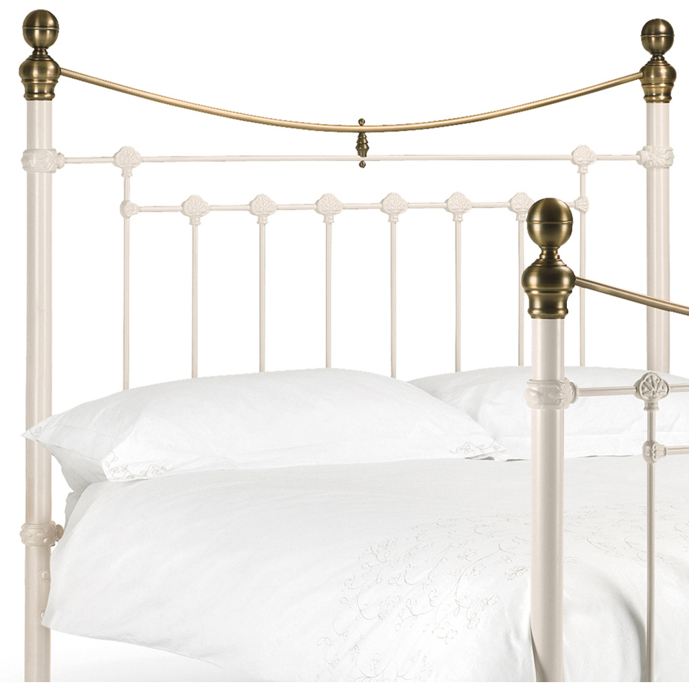 Julian Bowen Victoria King Size Stone White Bed Image 3