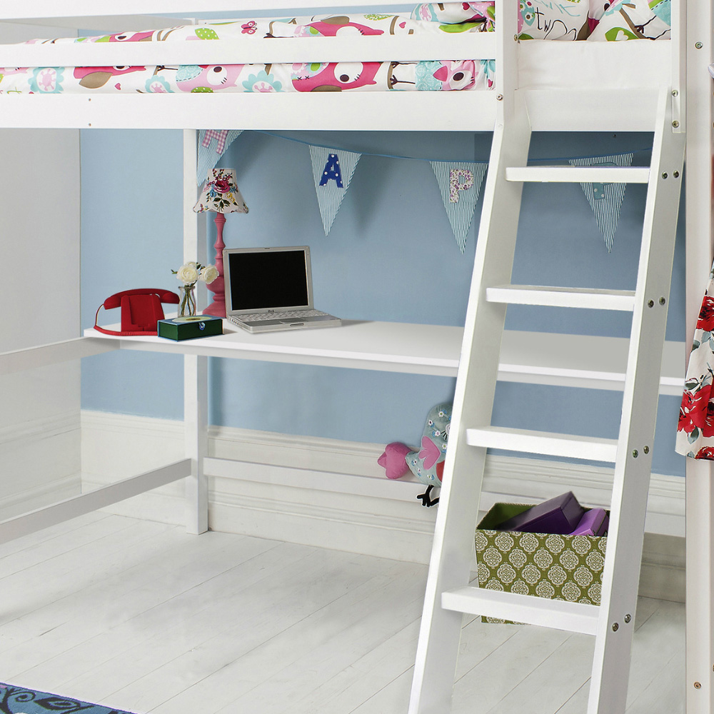Noa and Nani Louis White Desk for High Sleeper Cabin Bed Image 2