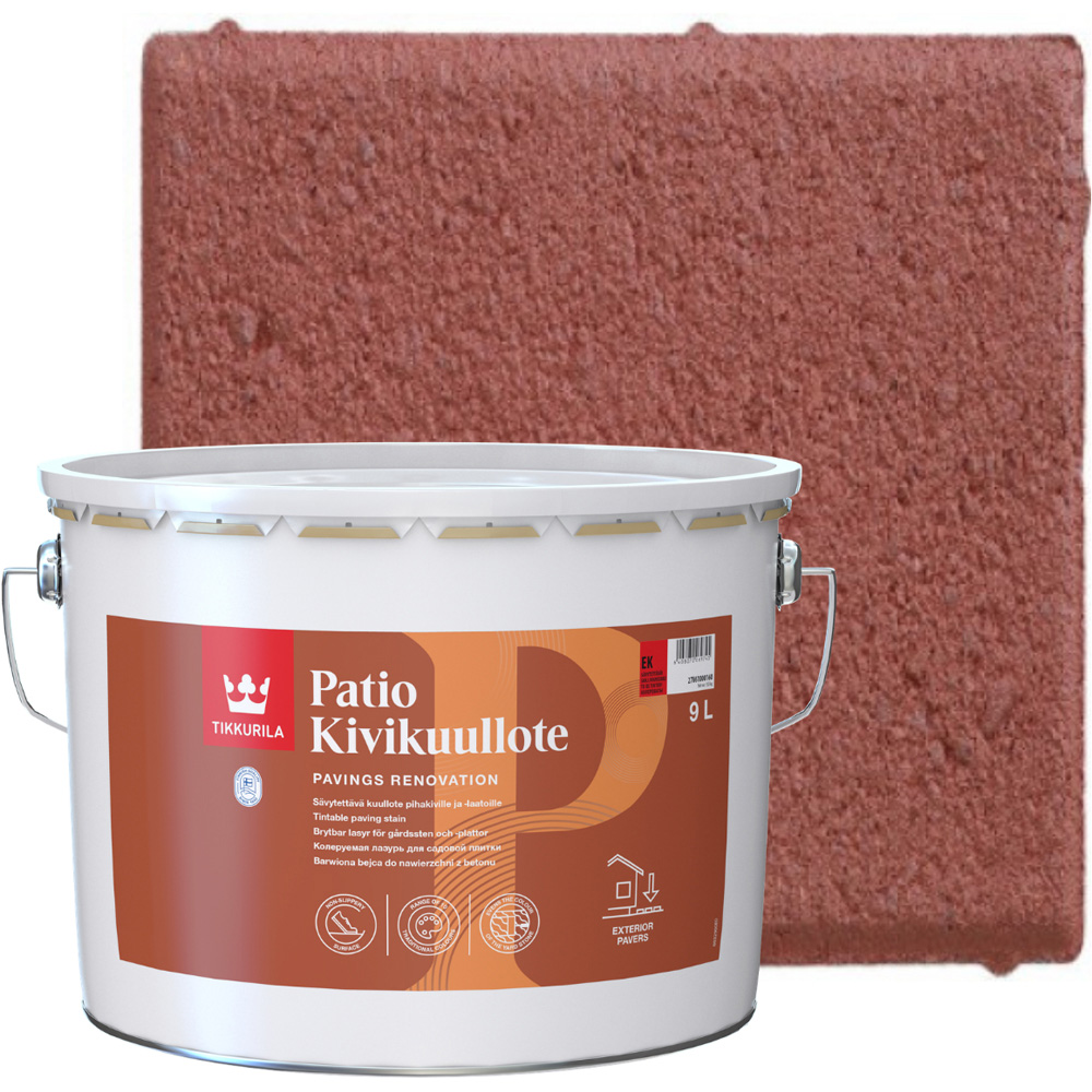 Tikkurila Patio Kivikuullote EK08 Patio Paving Stain 10L Image 4