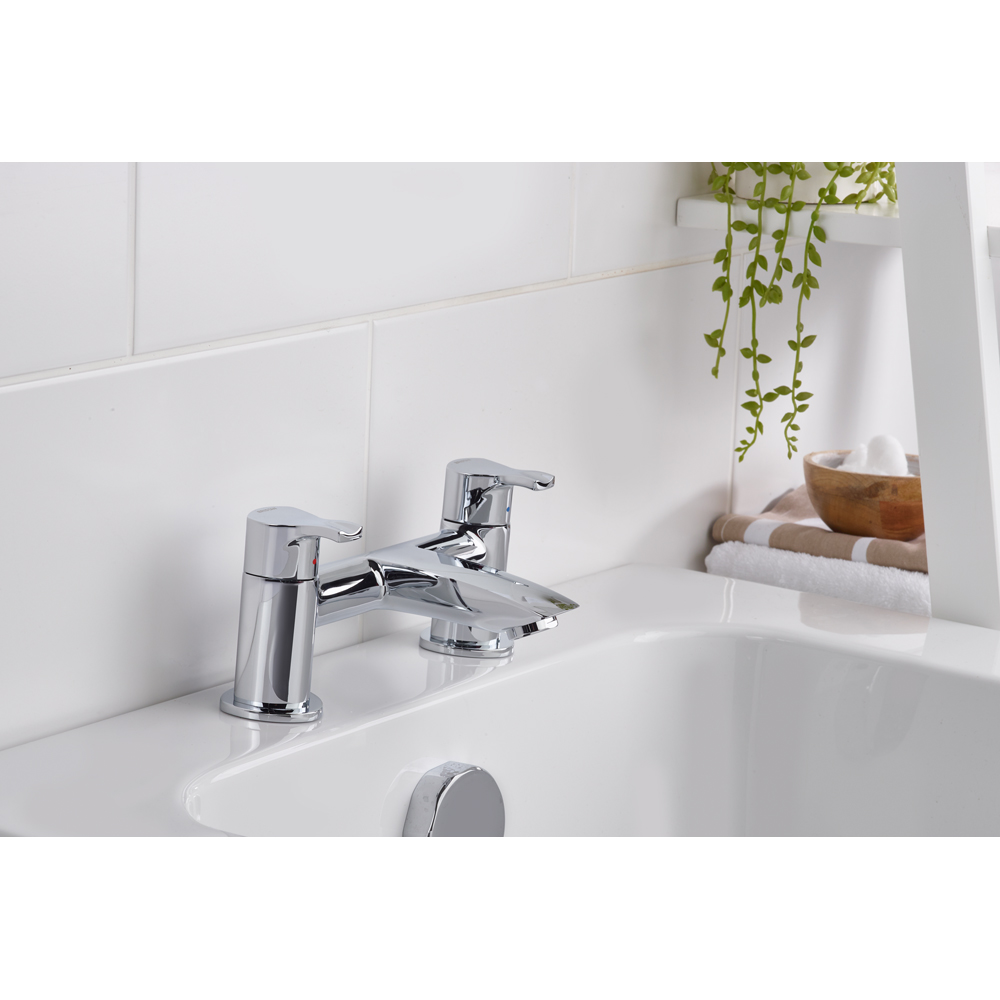 Bristan Capri Chrome Pillar Bath Filler Image 5