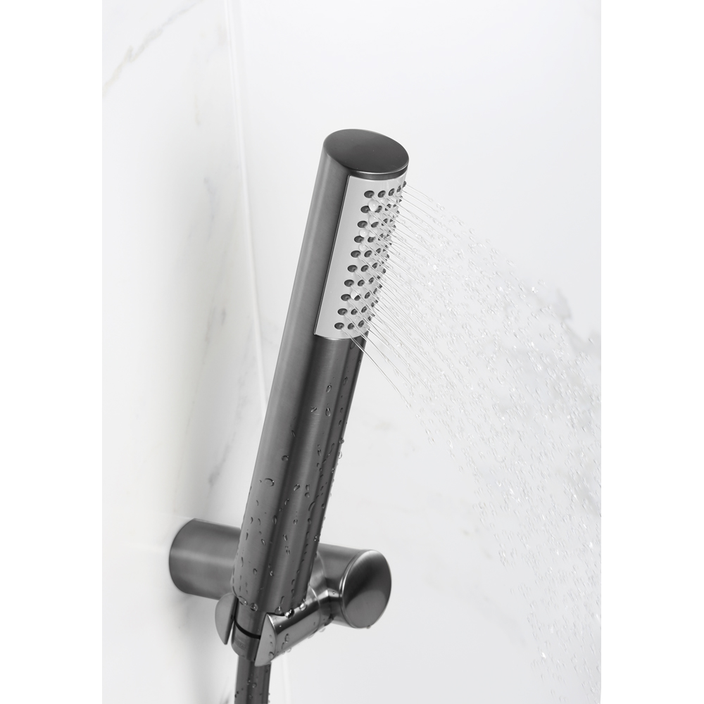 Bristan Apelo Gunmetal Grey Bath Shower Mixer Tap with Handset Image 4