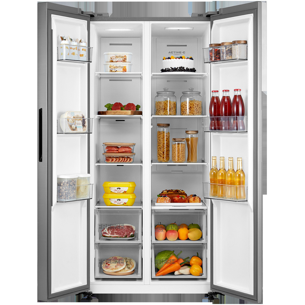 Midea MDRS619FIE46 Inox Total No Frost 460L Fridge Freezer Image 5