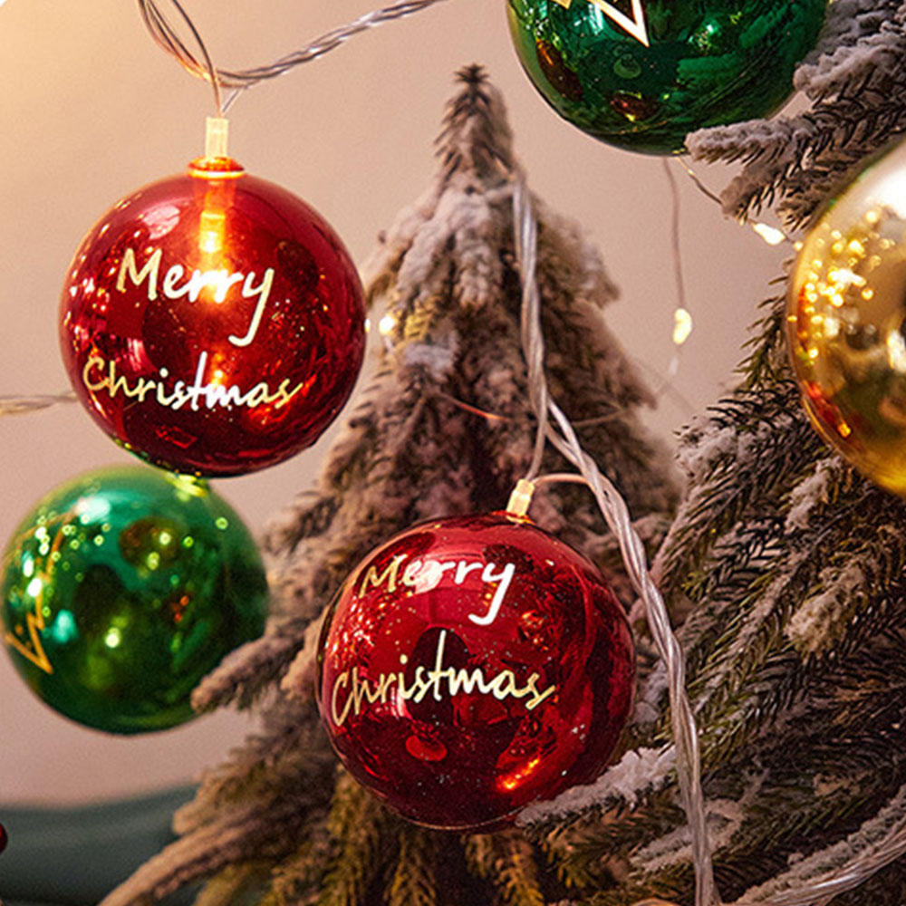 Living and Home 20 Multicoloured LED Christmas Shiny Bauble String Light Image 7