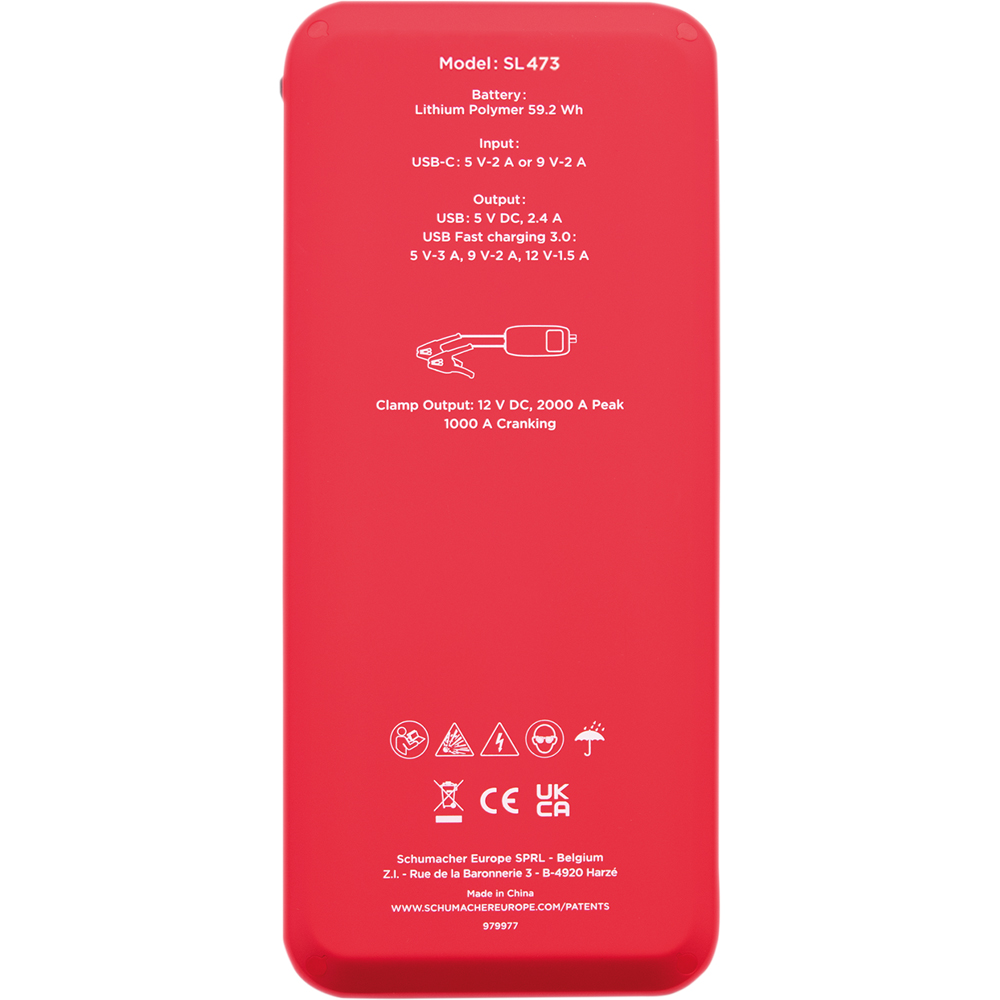 Schumacher SL473 12V Lithium Booster and Power Bank with Wireless Charging 1500PA Image 4