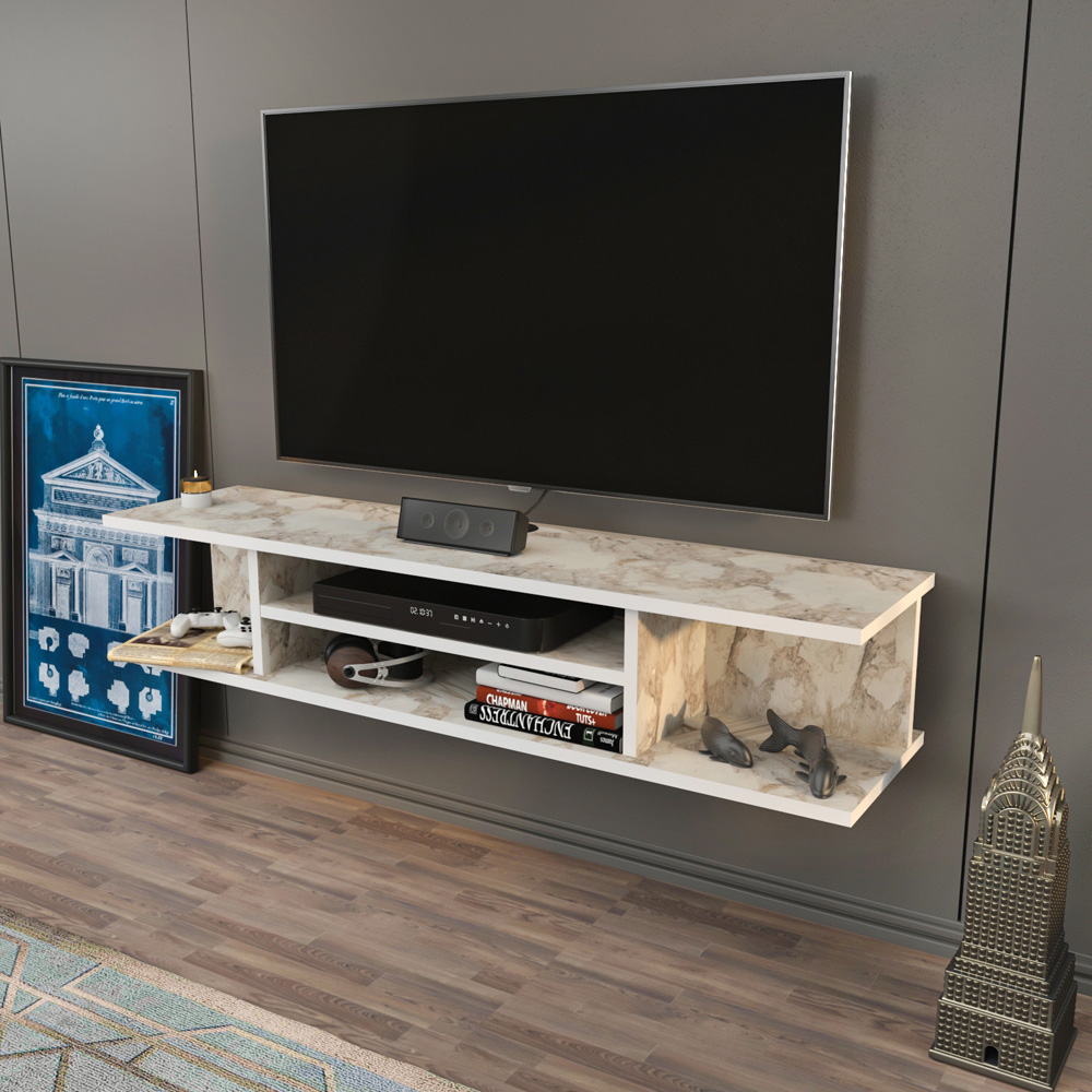 Decorotika Pivot 4 Shelf Ephesus Floating TV Unit Image 4