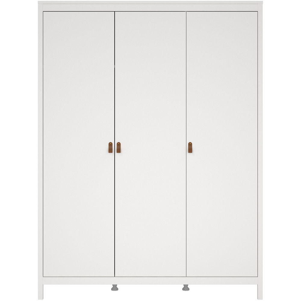 Florence Barcelona 3 Door White Wardrobe Image 3