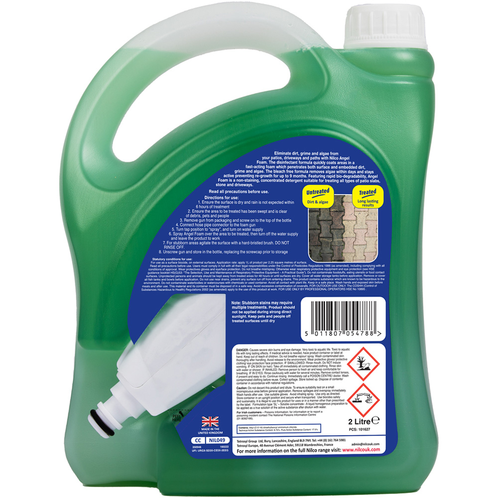Nilco Angel Foam Patio and Path Cleaner Foam Gun 2L Image 2