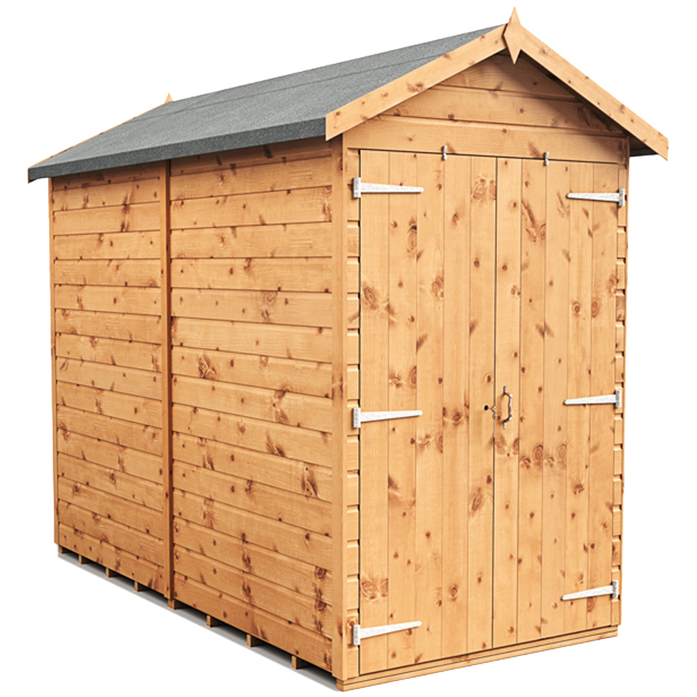 Empire Sheds 4 x 8ft Double Door Tongue and Groove Wooden Apex Garden Shed Image 1