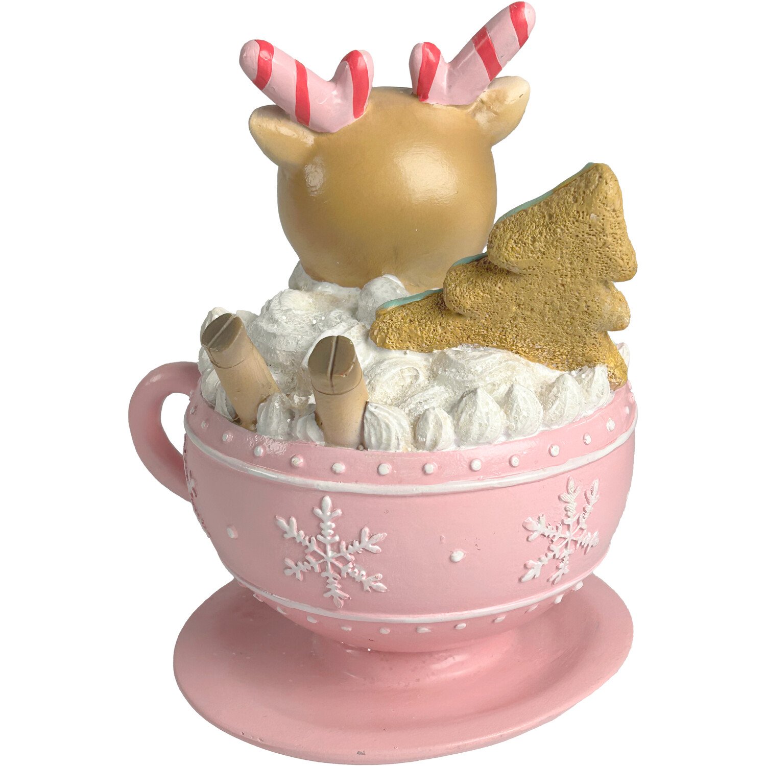 Reindeer in Teacup Ornament Pink Image 3